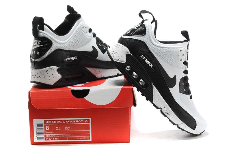 Air Max 90 Mid No Sew Art Le Dernier Air Max 90 Noir Et Blanche